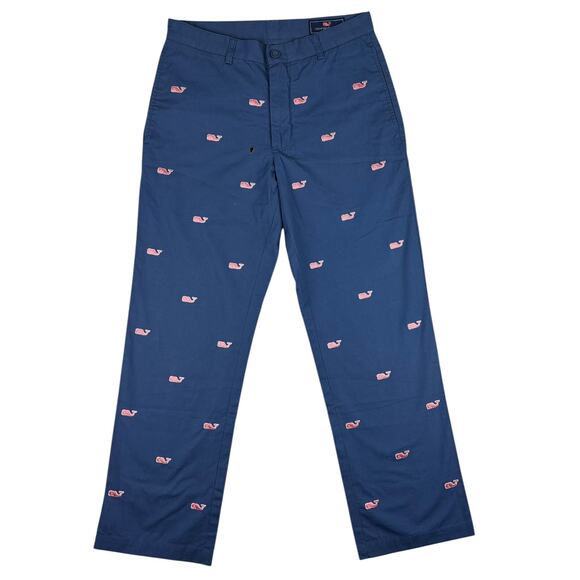 Vineyard Vines Club Pants Mens 30x30 Whale Embroidered Preppy Golf Flaw - Hole - Picture 1 of 11